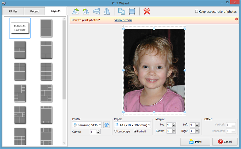 Print the photo you edited